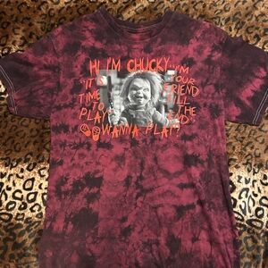 Red and Black Chucky Short Sleeve Tee